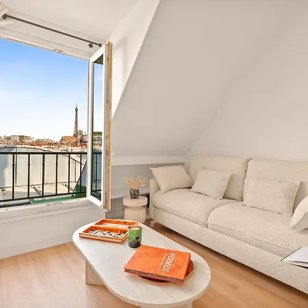 דירה Luxe Sous Les Toits Vue Tour Eiffel - 1bdr-4p פריז